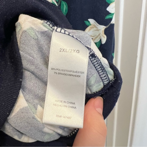 Draper James Magnolia Long Sleeve Tee XXL - Picture 4 of 5